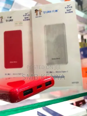 Hy101  Power Bank 10000mah  With Built In Cable Micro And Type C