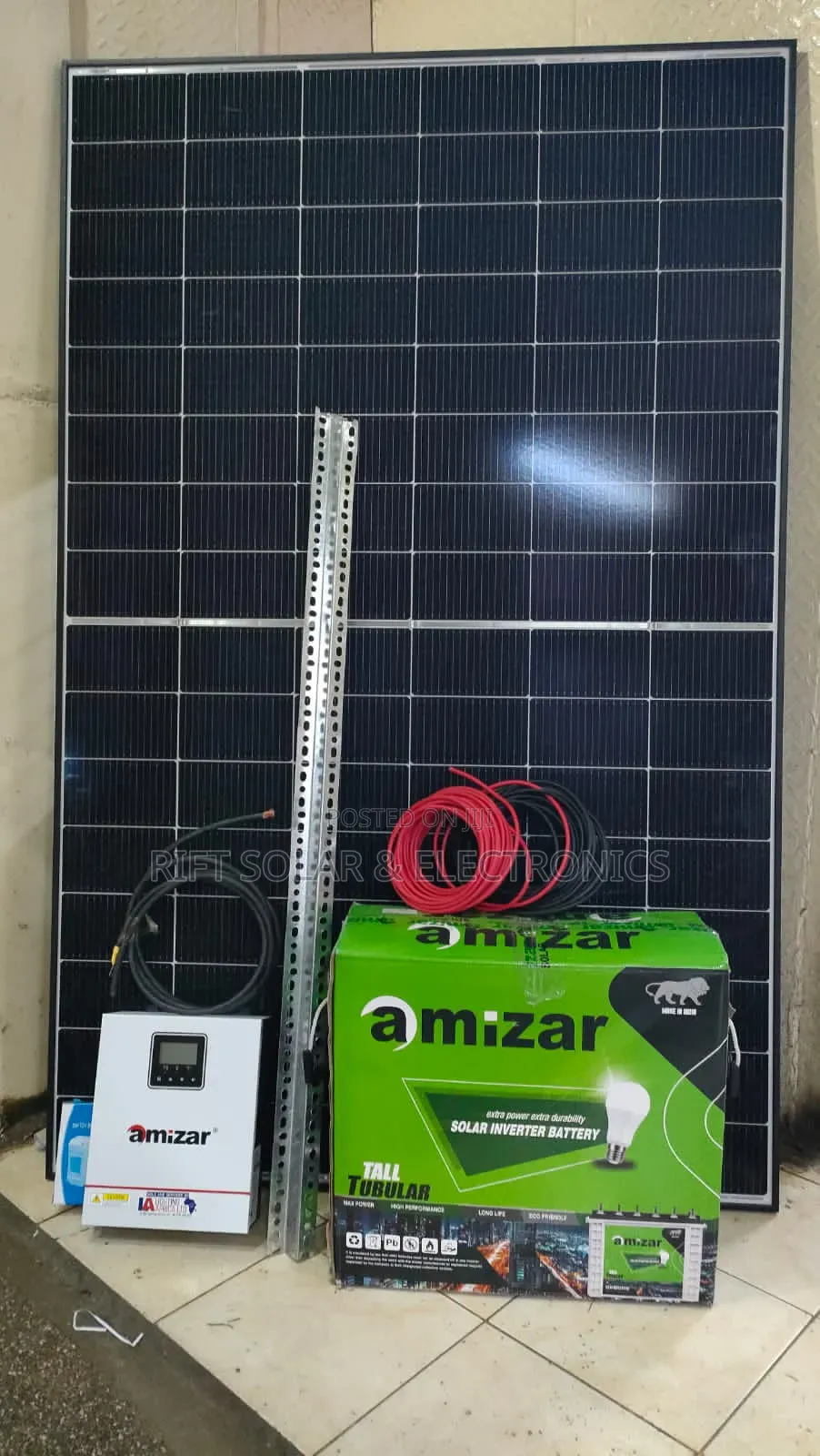 615w Solar -1kva MPPT Inverter - 220ah Tubular Batt - Pay on Delivery