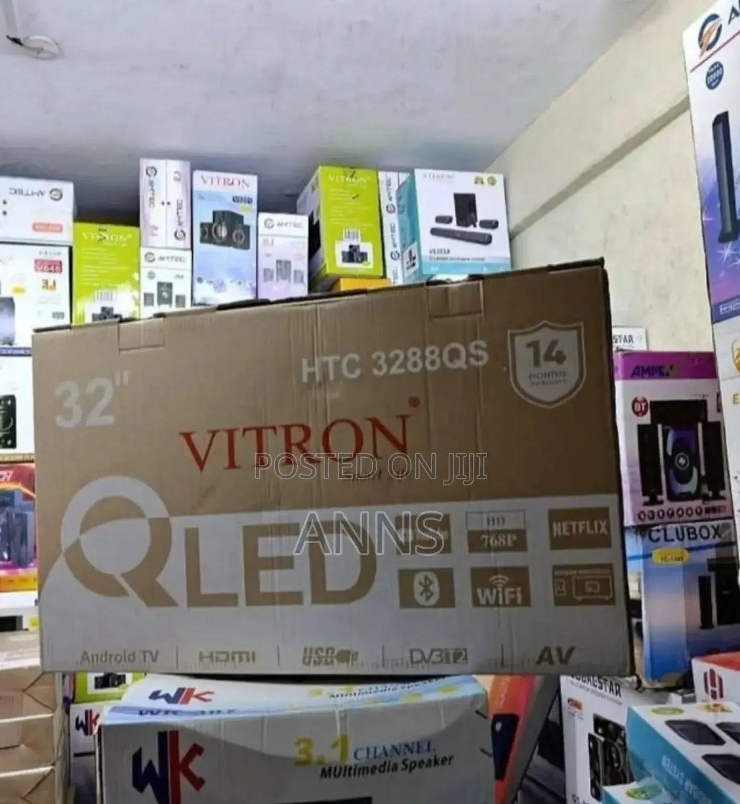 Vitron 32inch Qled Tv (1.2 Years Warranty) Htc3288hq Netflix