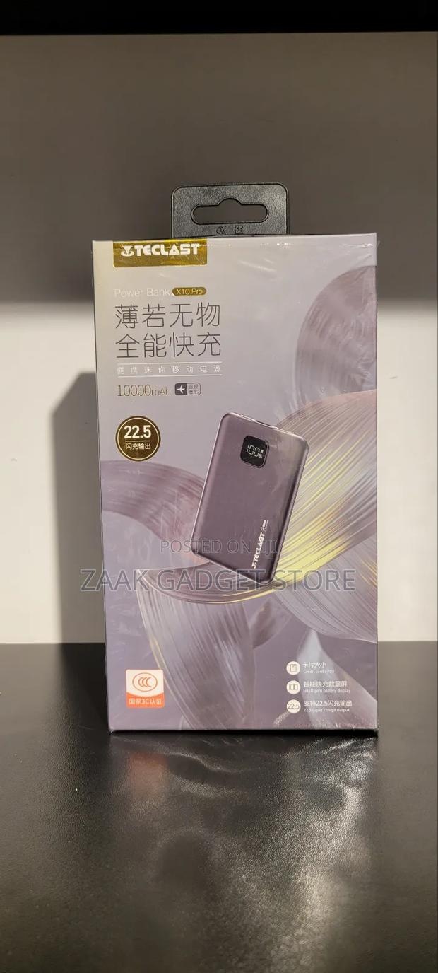 Teclast 10000mah Power Bank With 22.5w Fast Charging Output.