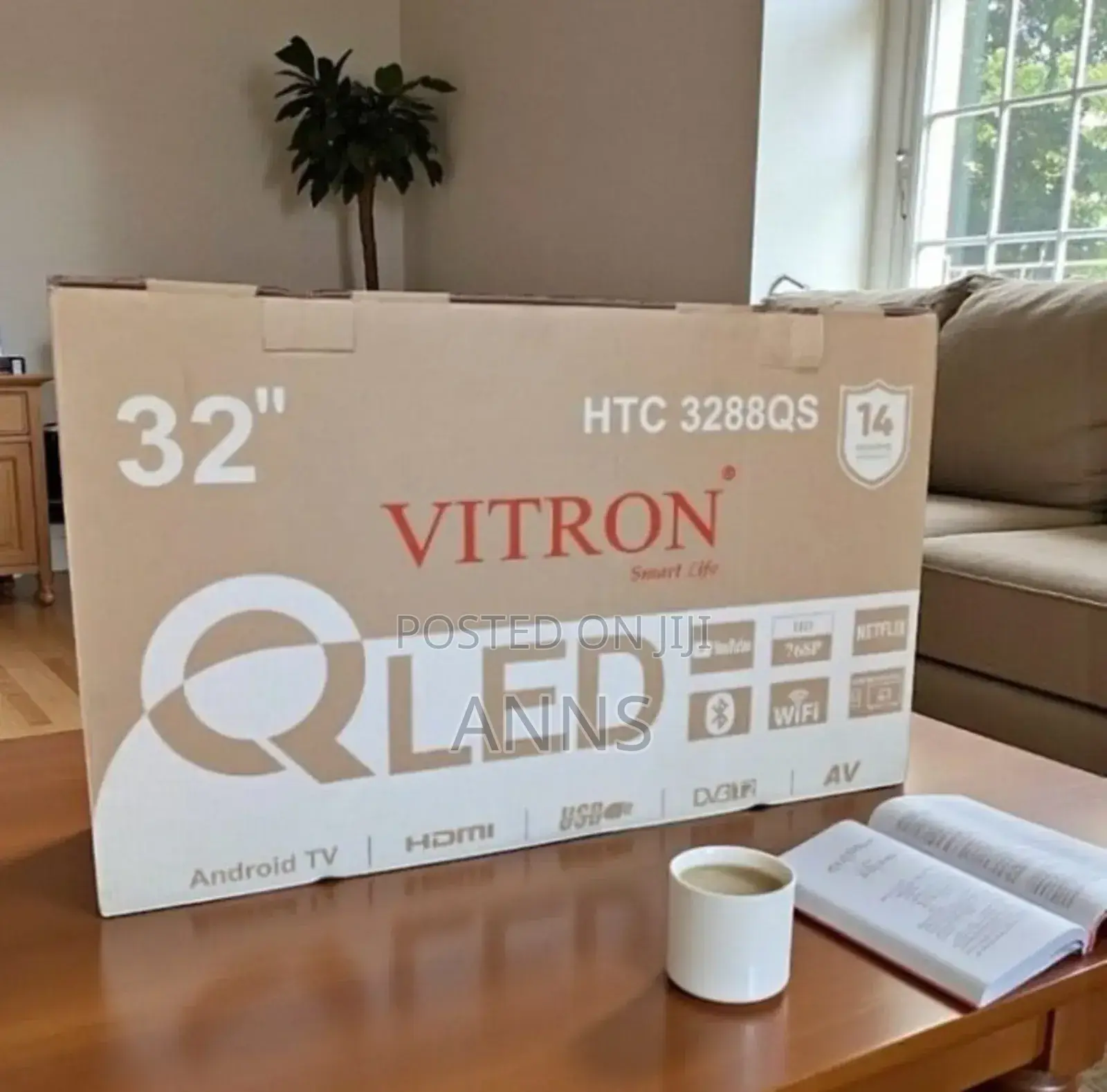 Vitron 32inch Qled Tv (1.2 Years Warranty) Htc3288hq Prime Video