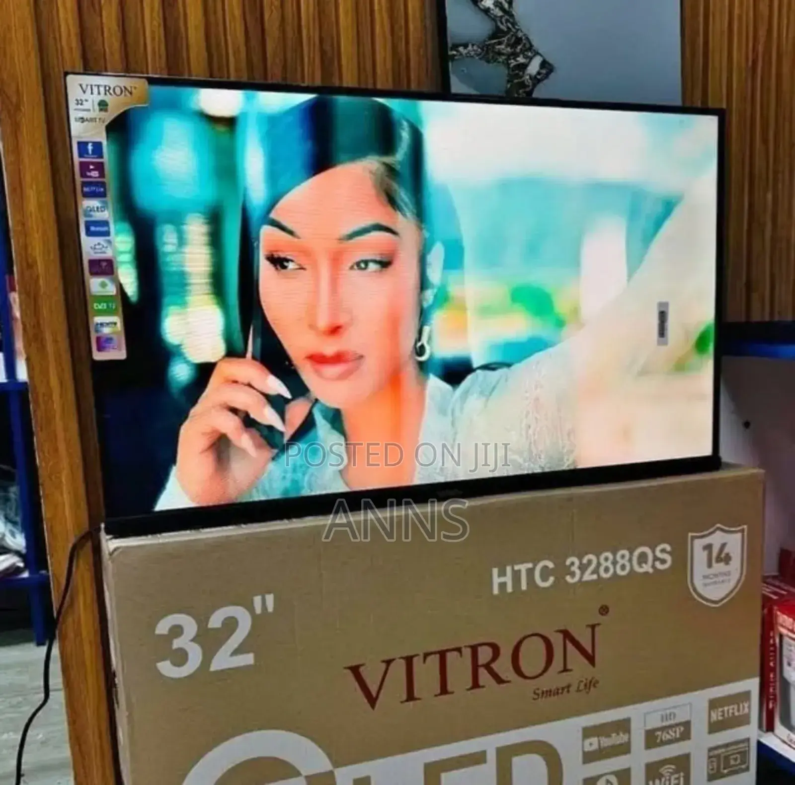 Vitron 32inch Qled Tv (1.2 Years Warranty) Htc32 Showmax