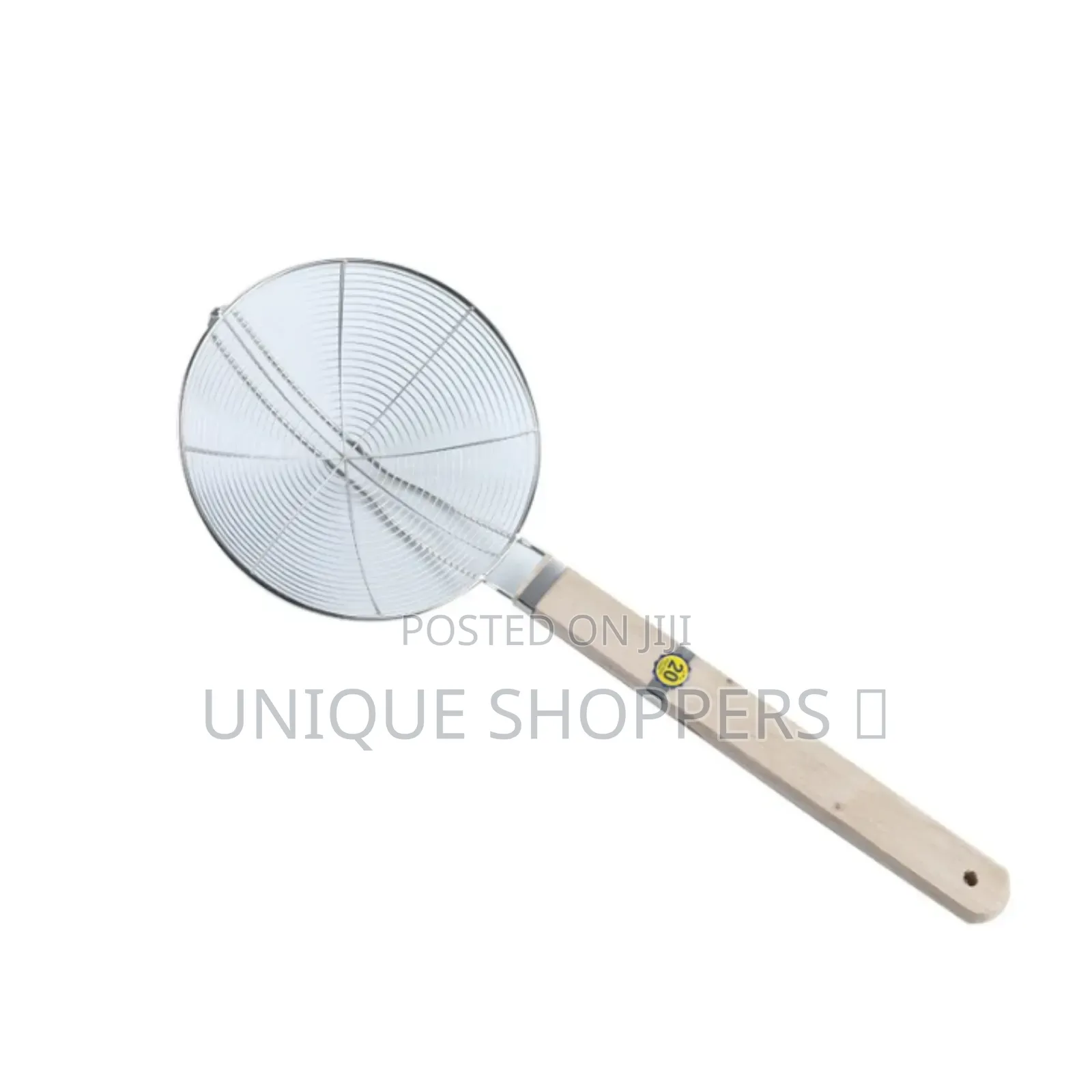 Wood Handle Steel Spider Skimmer