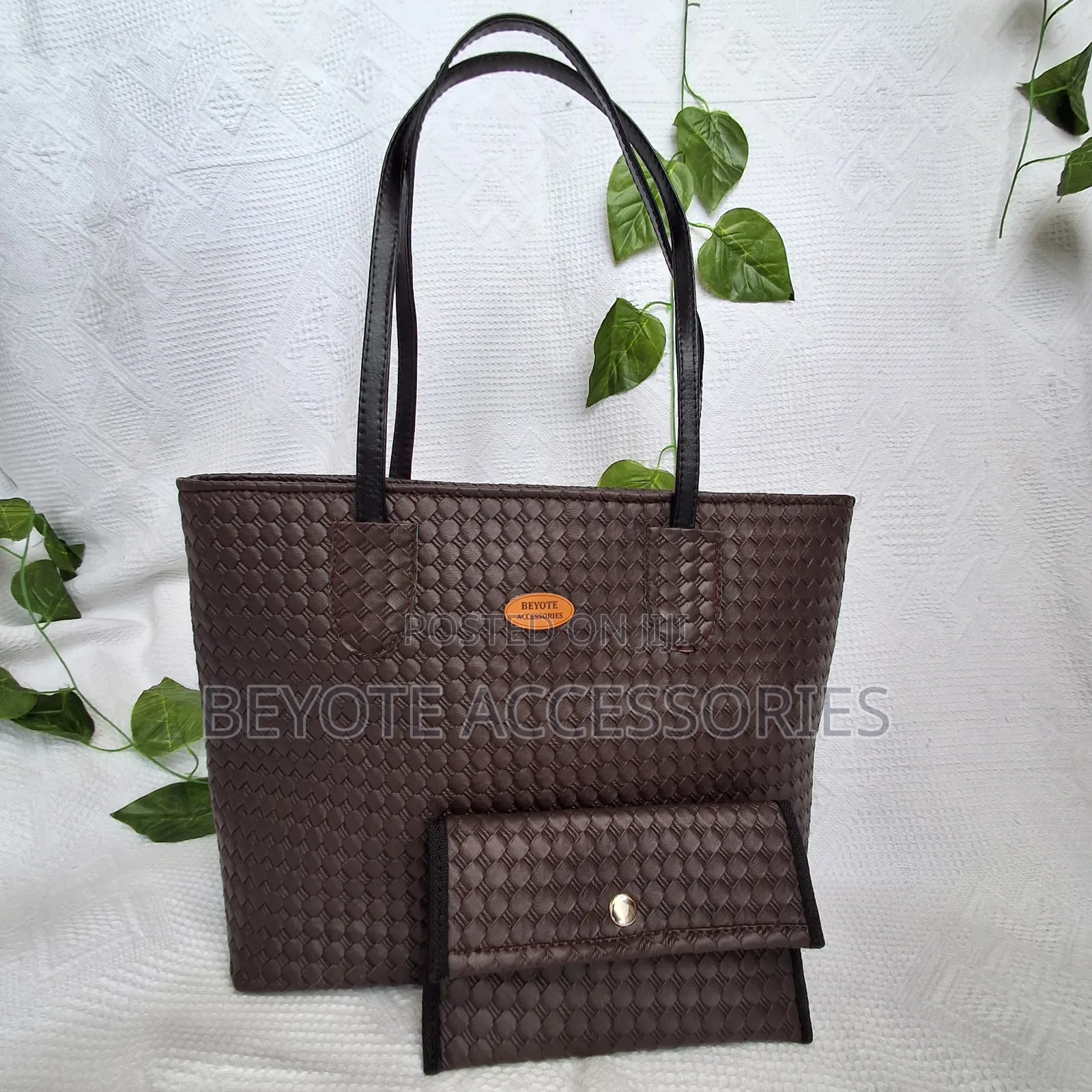 Dark Brown Ladies Leather Tote Bag