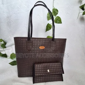 Dark Brown Ladies Leather Tote Bag