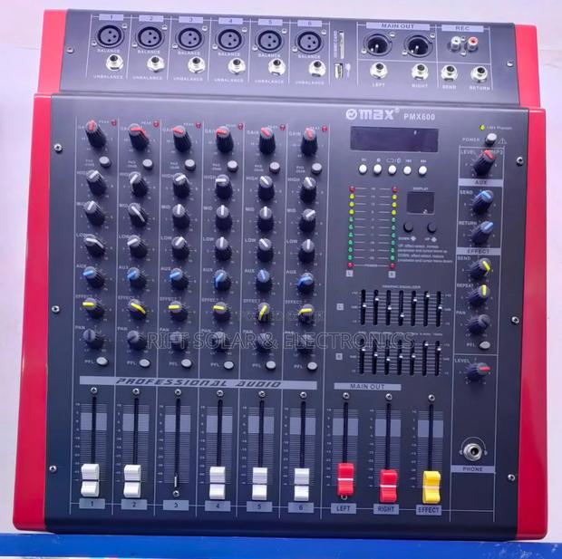 Max 6 Channels Powered Mixer Usb Bluetooth 2000 Watts Output Power - main view