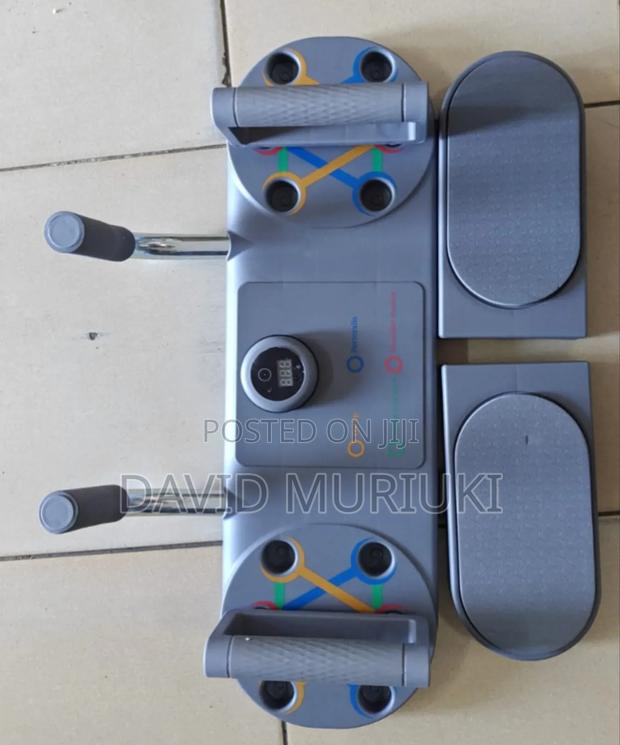 Smart Push Up Board With Resistance Bands and Atimer