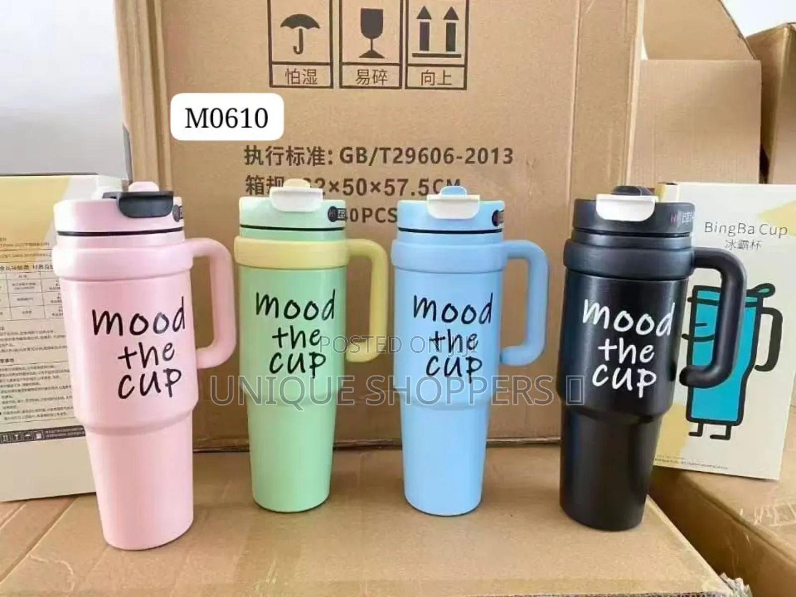 Stainless Steel 900ml Mood the Cup Branded Thermocup