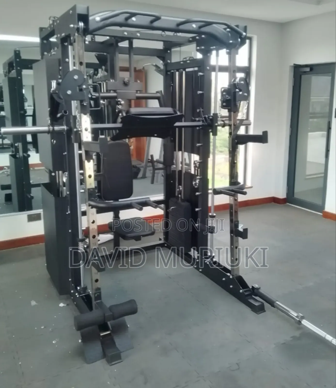 Integrated Smith Machine With Cable Cross Over
