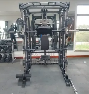 Integrated Smith Machine With Cable Cross Over