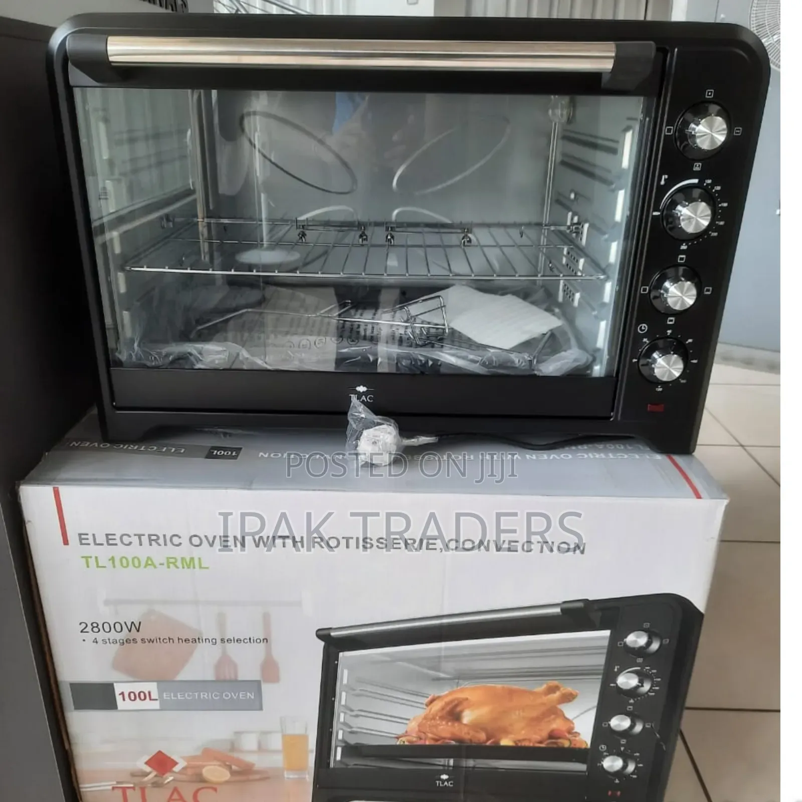 Tlac 100l Electric Oven Conventional 2800w 4stage Switch 1yr Warranty