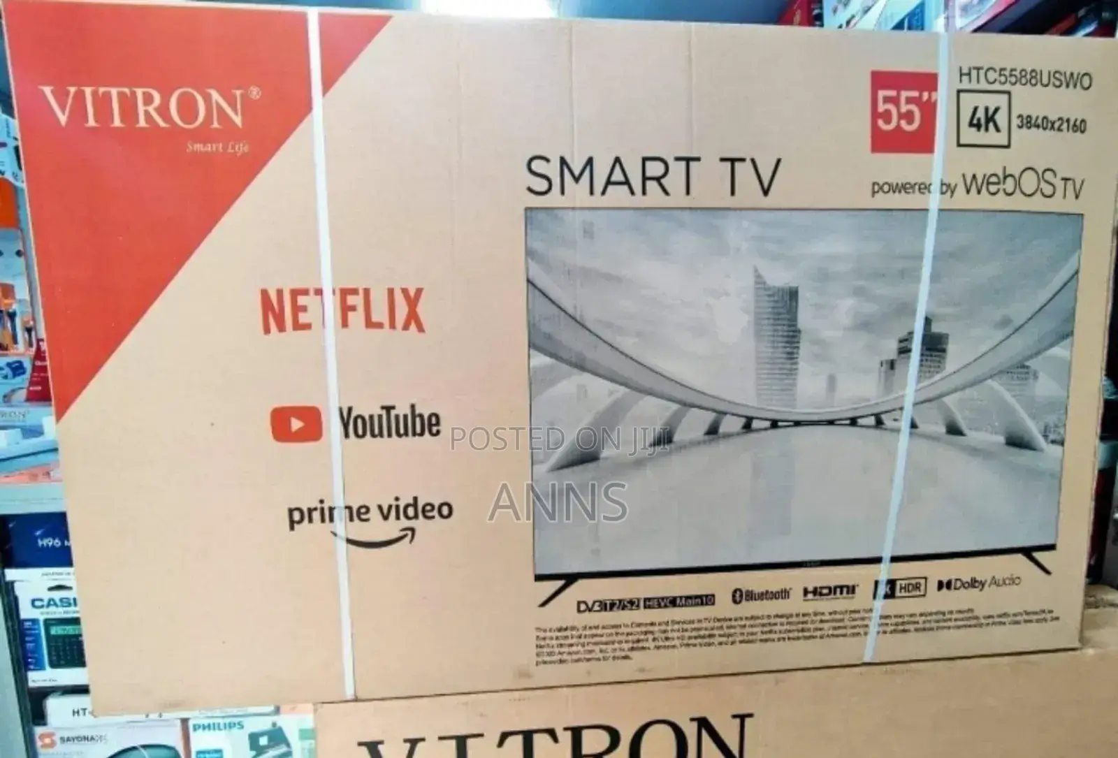 4 K Vitron 55 Inch Smart Android Tv (14 Months Warranty) Htc558u
