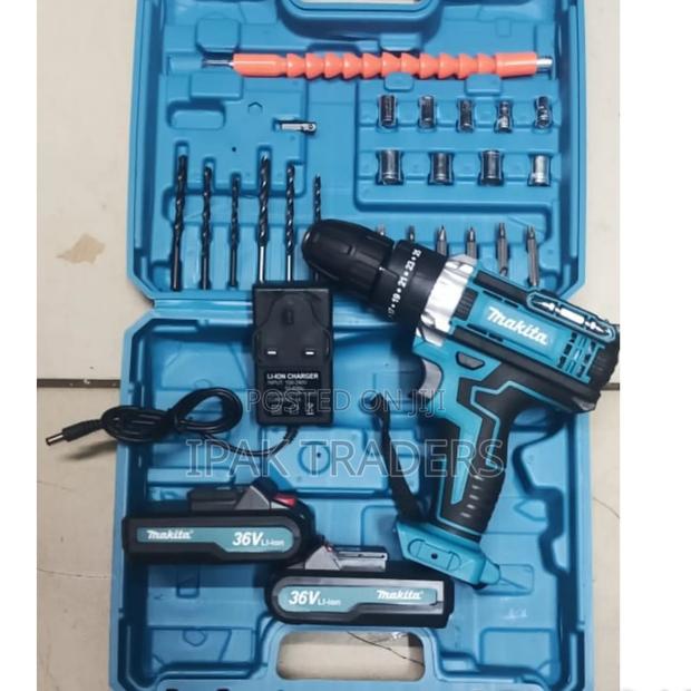 Makita 36v Cordless Electric Drill With 2 Battery +Case