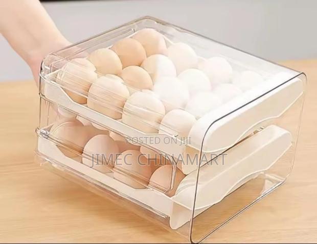 32yeggs Double Layered Acrylic Egg Storage Tray - main view