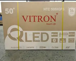 Qled Vitron 50 Inch Smart Android Tv (14 Months Warranty) Htc508u