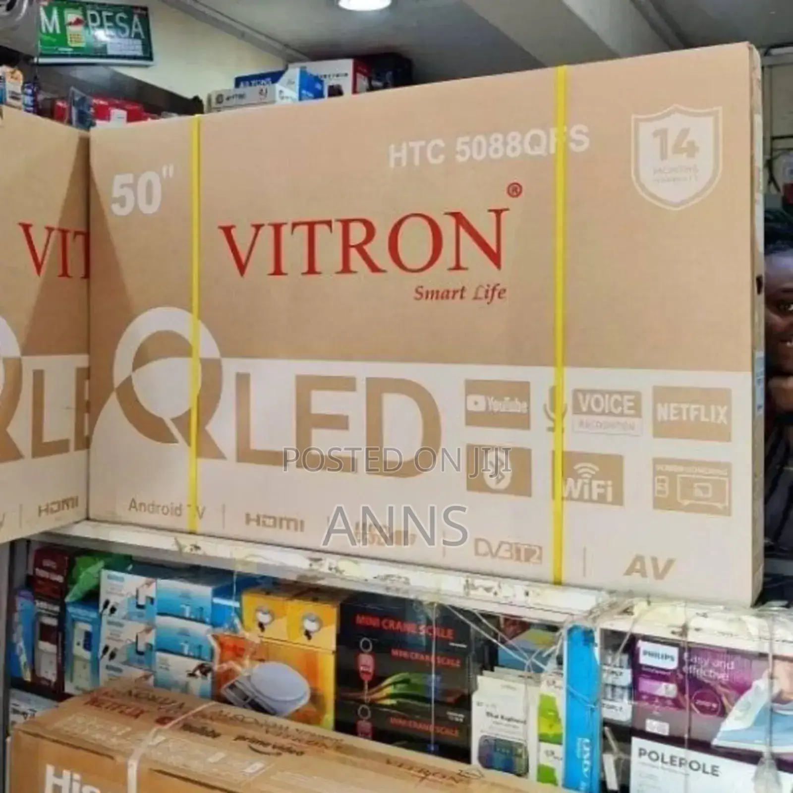 Qled Vitron 50 Inch Smart Android Tv (1.2 Years Warranty) Htc508u/