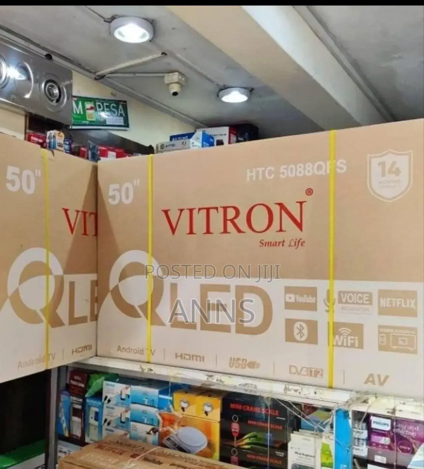 Qled Vitron 50 Inch Smart Android Tv (1.2 Years Warranty) Htc508u/