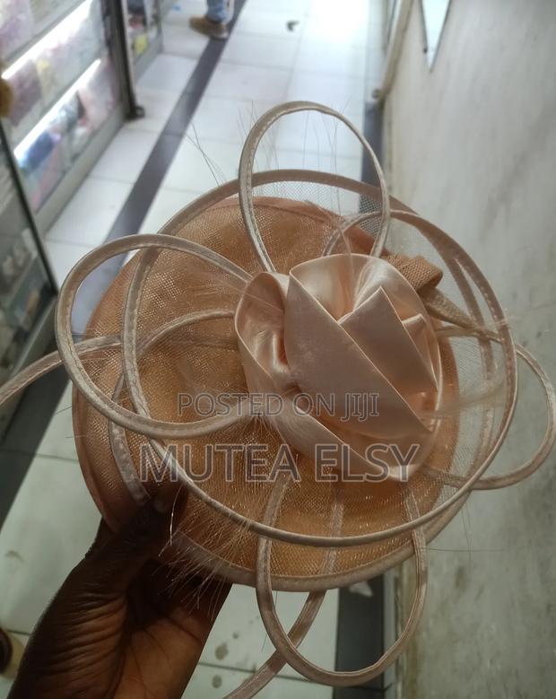 Peach Executive Fancy Fascinators - main view