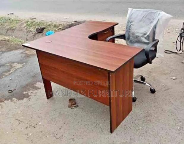 Spacious L-shaped Desk For Office And Study Rooms - main view