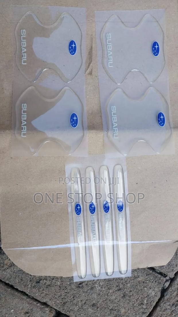 Subaru Clear 4 Handles Stickers With 4 Bowl Stickers