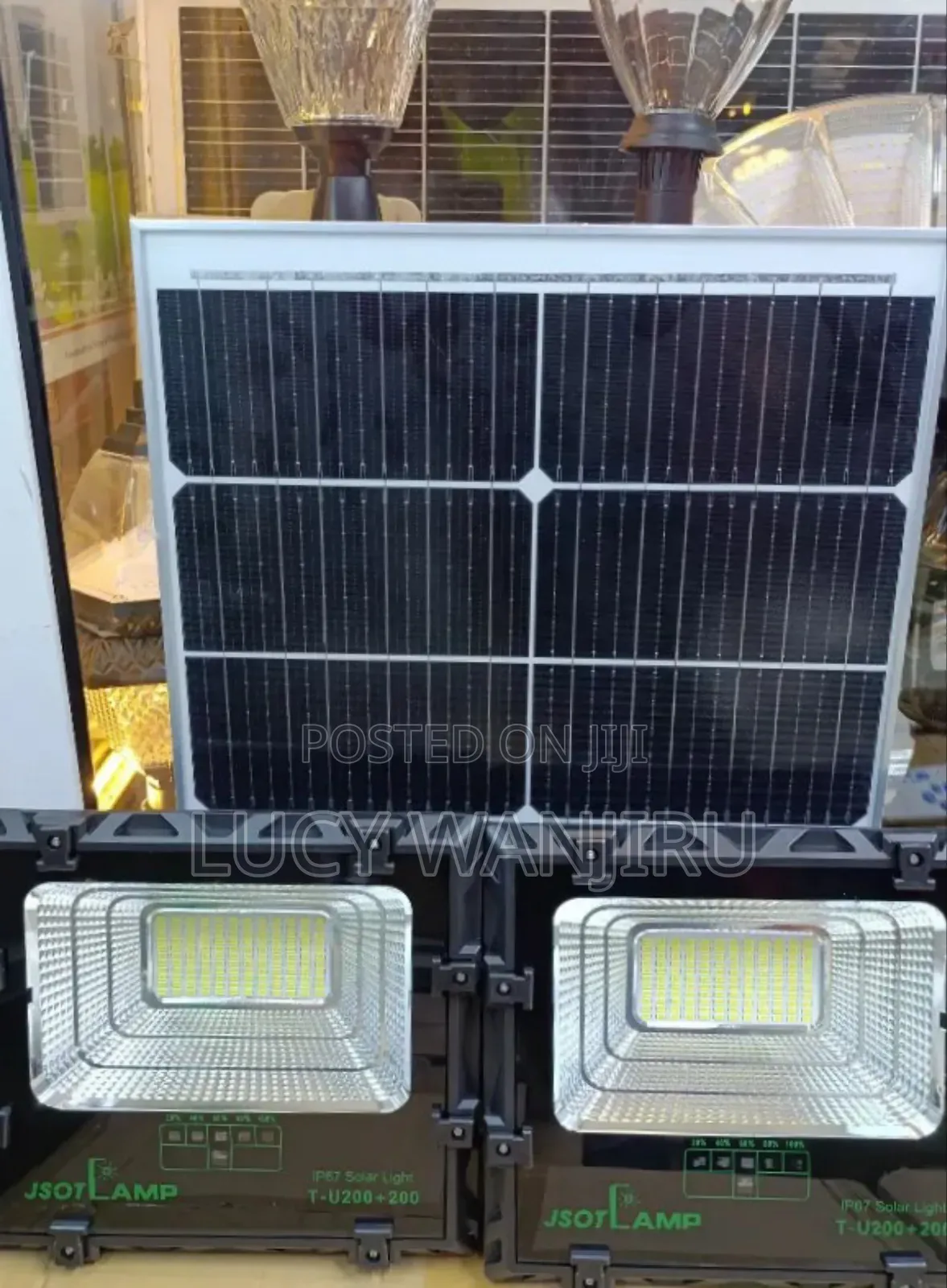 200w by 200w 2 in 1 Solar Street Lights