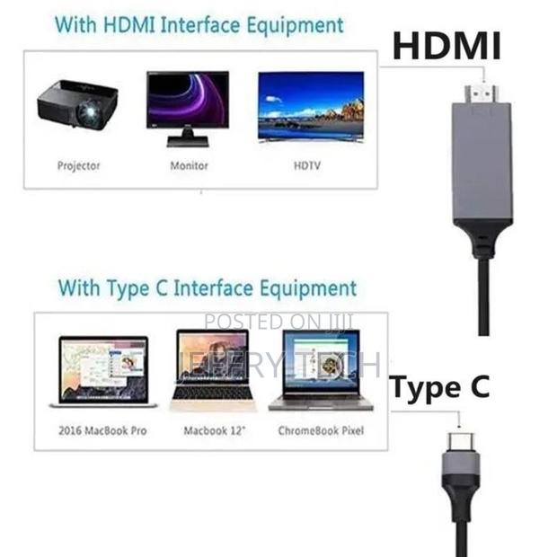 Hdmi Compatible Adapter Cable Usb-C Cable - thumbnail 2