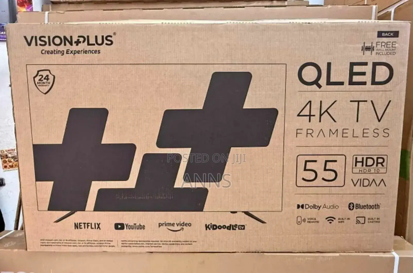 Vision Plus 55 Inch Vidaa Tv (14 Months Warranty) 4 K Resolution