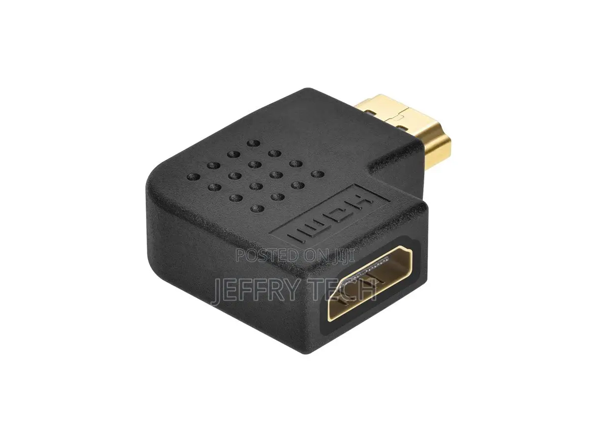 Hdmi Right Angle Port Saver Adapter (Male to Female), 90-Degree, Verti