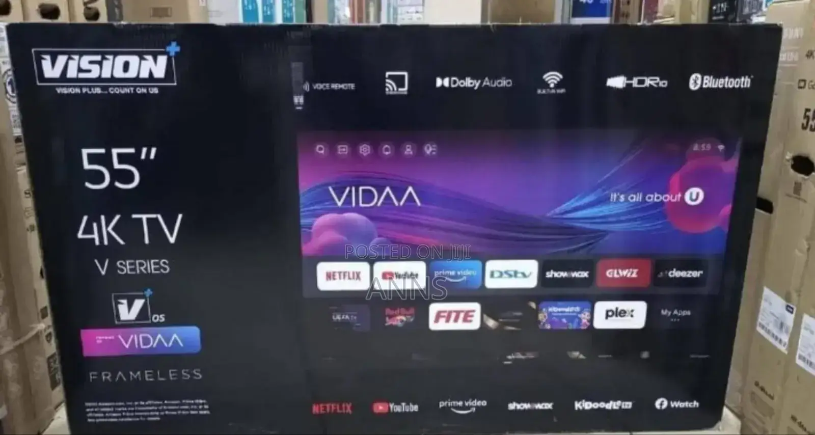 Vision Plus 55 Inch Vidaa Tv (14 Months Warranty)/ DSTV