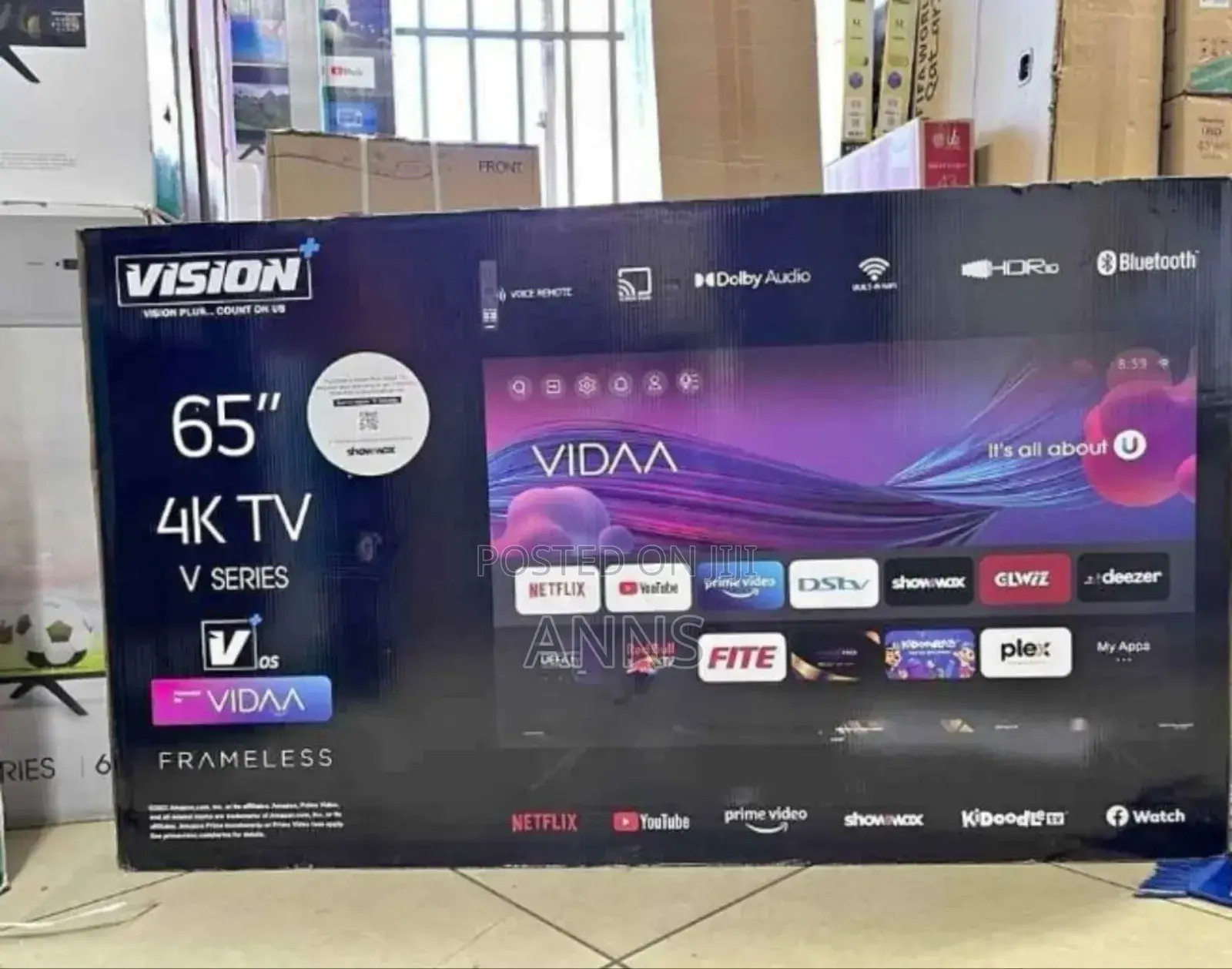 Vision Plus 65 Inch Vidaa Tv (14 Months Warranty)/ Youtube