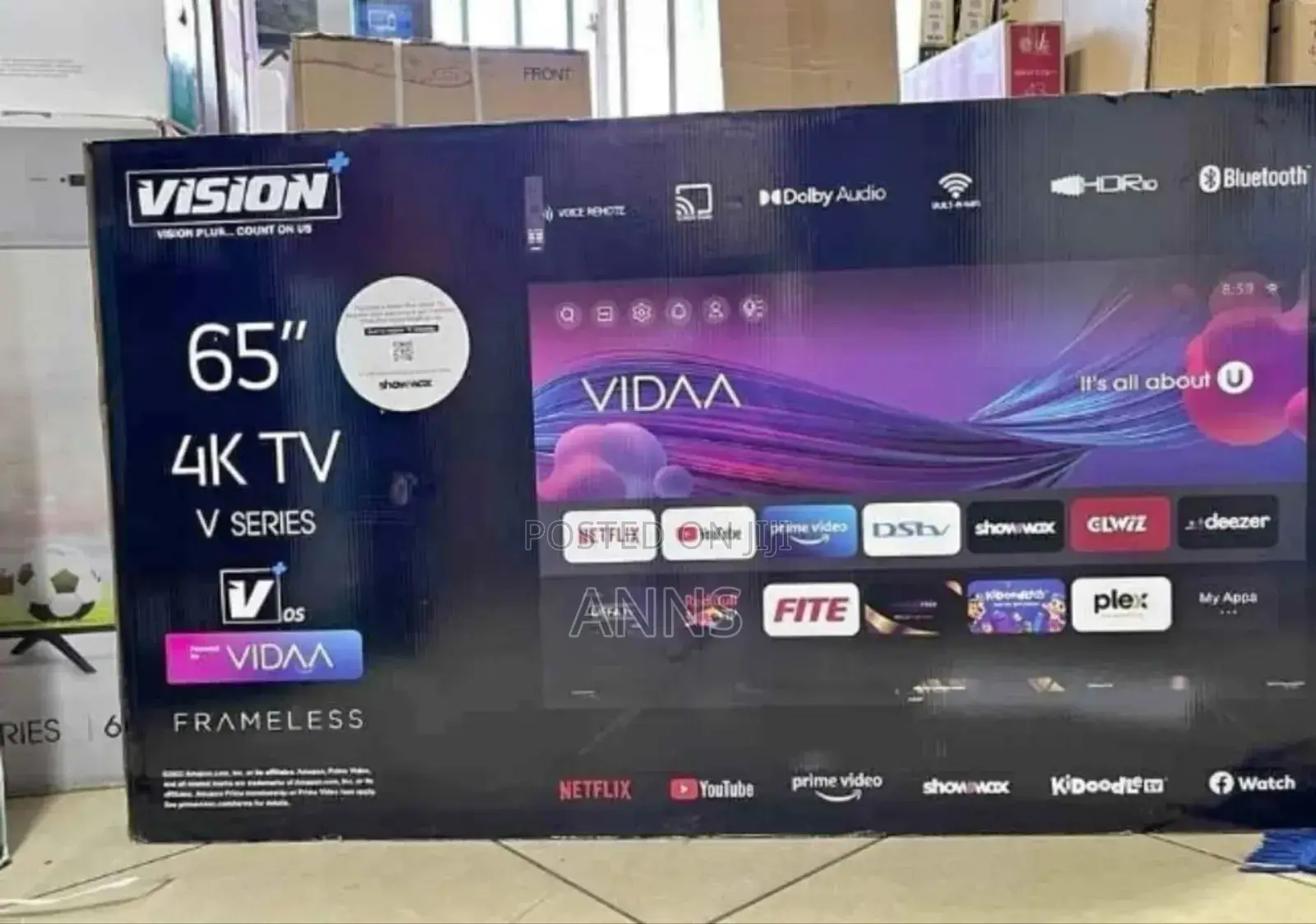 Vision Plus 65 Inch Vidaa Tv (14 Months Warranty)/ Youtube