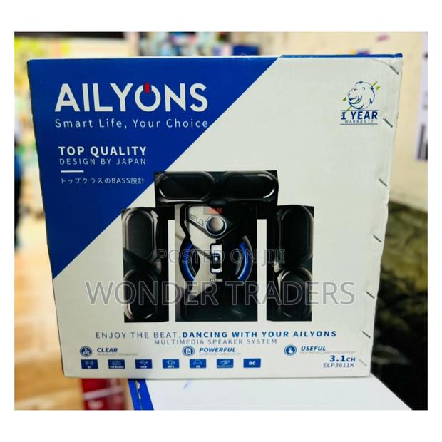 Ailyons 3.1ch Subwoofer Home Theatre Multi Media Bluetooth - main view