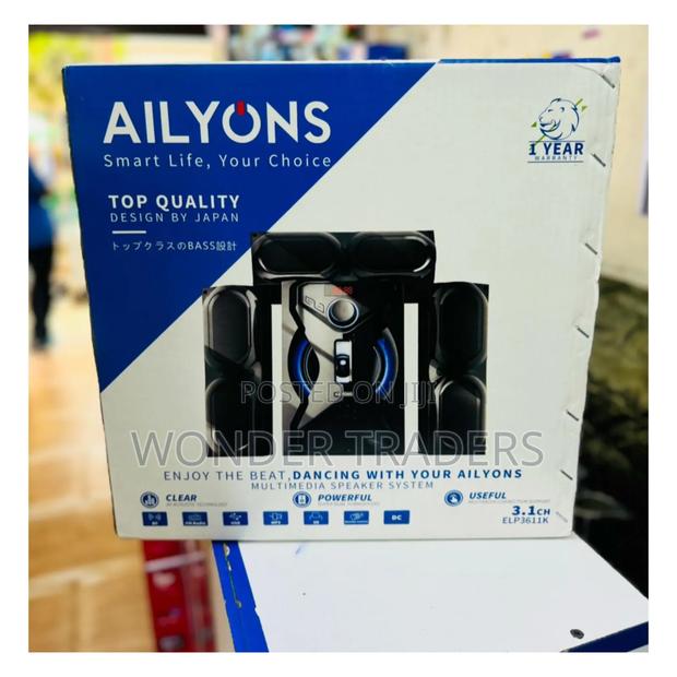 Ailyons 3.1ch Subwoofer Home Theatre Multi Media Bluetooth.