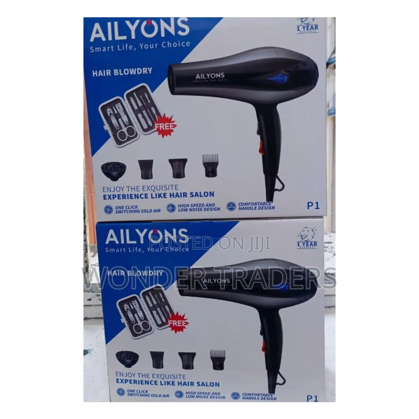 Ailyons Blowdry /Hairdryer With Accessories *