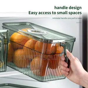 3l Elegant Acrylic Fridge Container With Date Indicator
