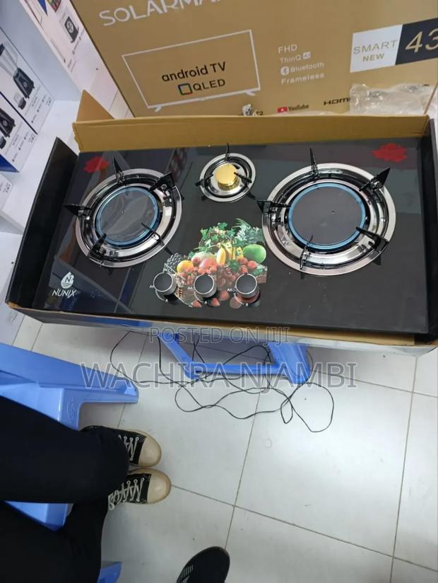 Nunix 3 Burner Glass Top Table Top Cooker - main view