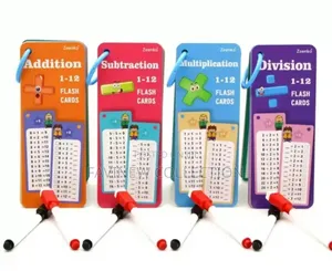 15pcs /Set Math Multiplication Reusable Number Learning Cards