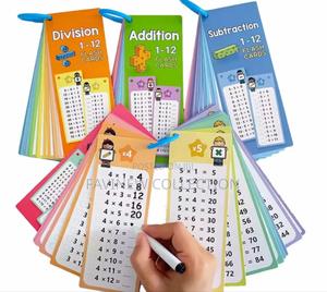 15pcs /Set Math Multiplication Reusable Number Learning Cards - main view