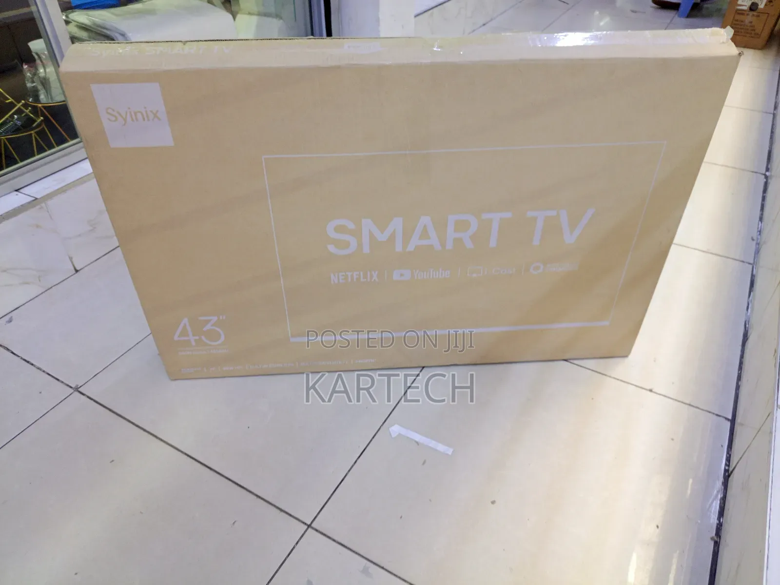 Syinix 43” Smart Led Tv With Built-in Apps Screen Casting