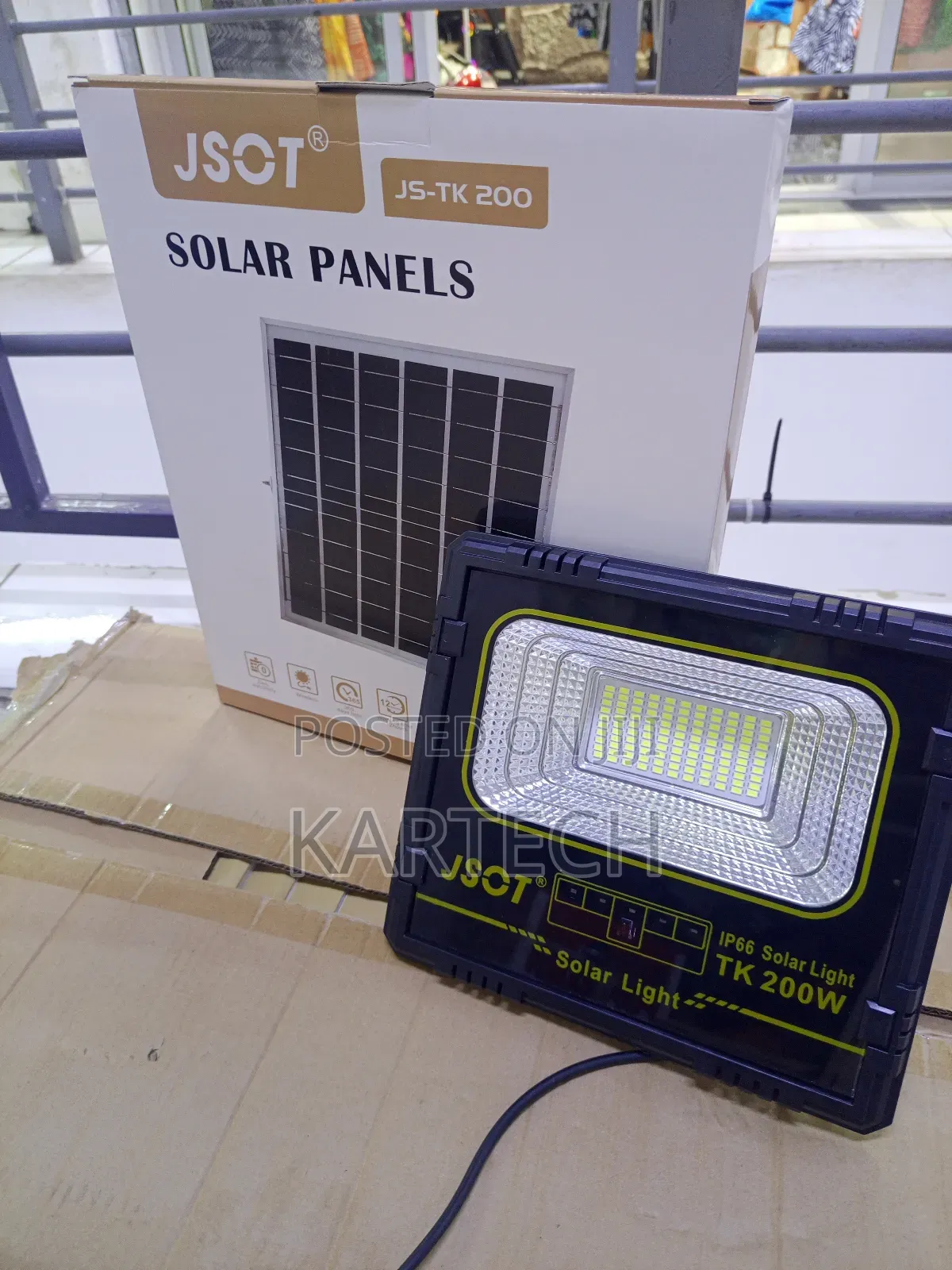 Jsot Tk200 200w Solar Security Flood Light
