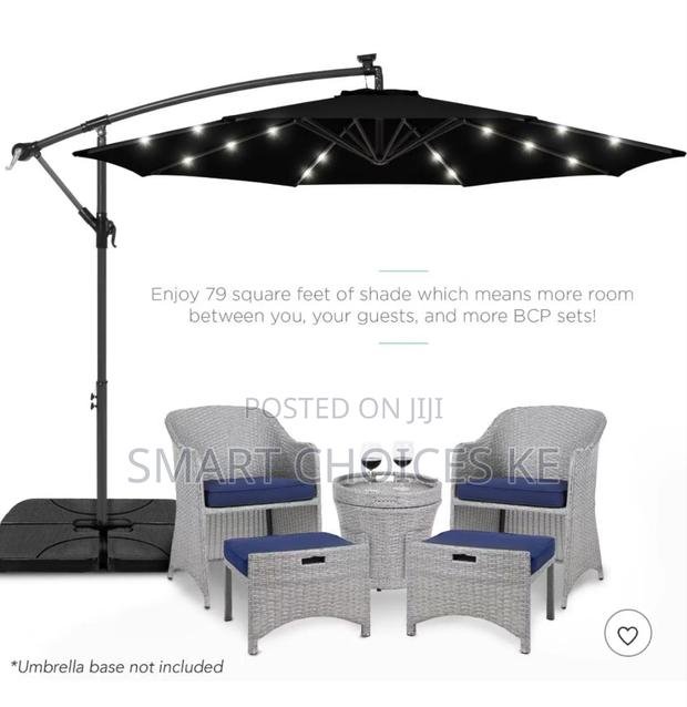 *10ft Solar-powered Umbrella*
Designed With 24 Built-in Led Lights