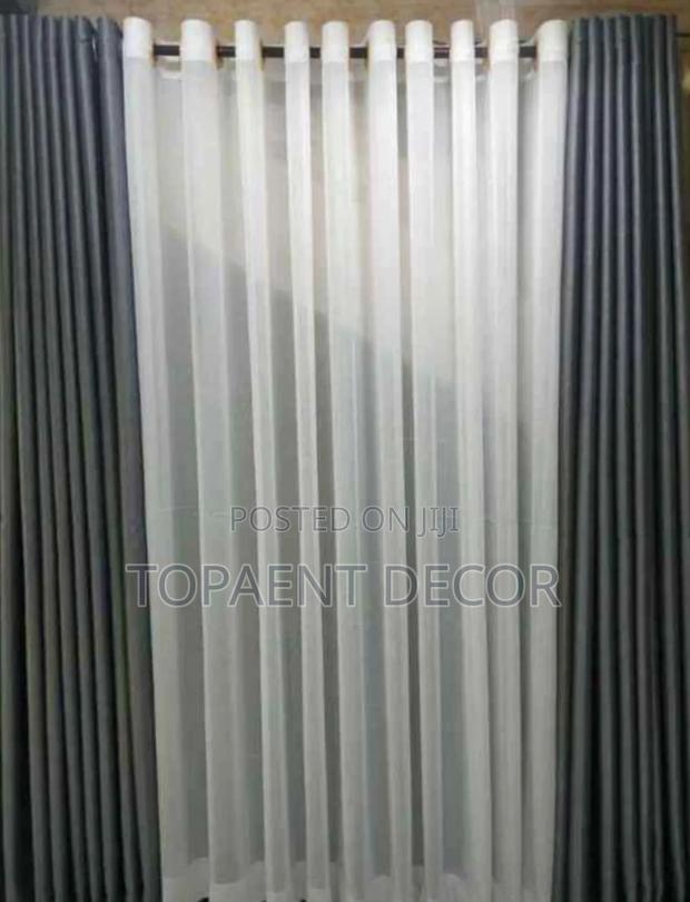 Grey Living Room Window Curtains And Plain White Sheers For Beauty