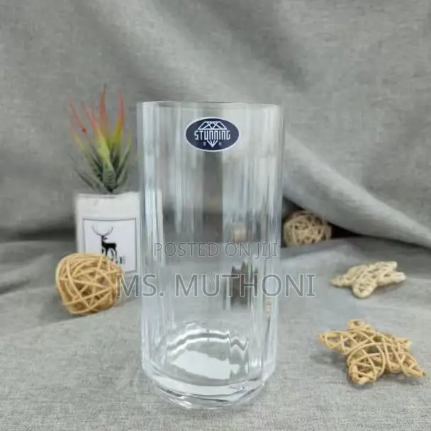 4 PCS Ribbed Custom Highball Water / Juice Glassware (500 Ml )