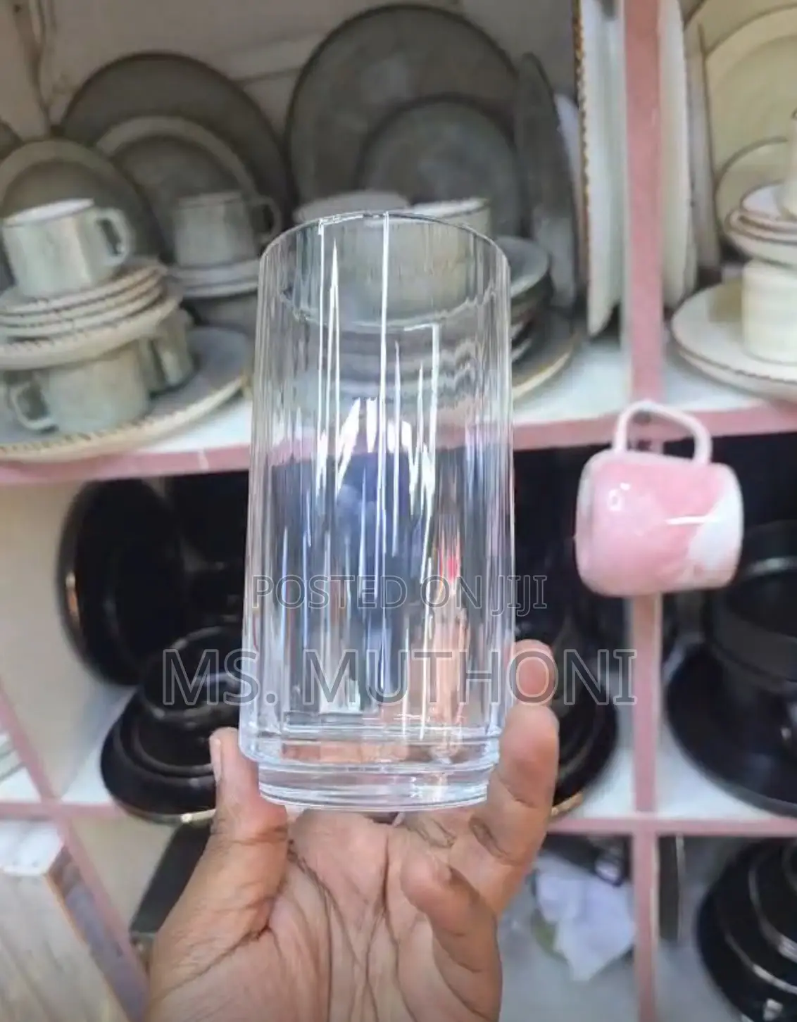 4 PCS Ribbed Custom Highball Water / Juice Glassware (500 Ml )