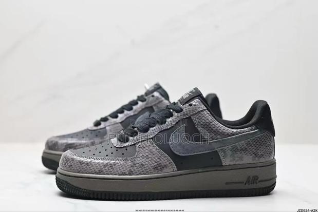 Nike Air Force 1 Low 'Off Noir Snakeskin' Sneaker.