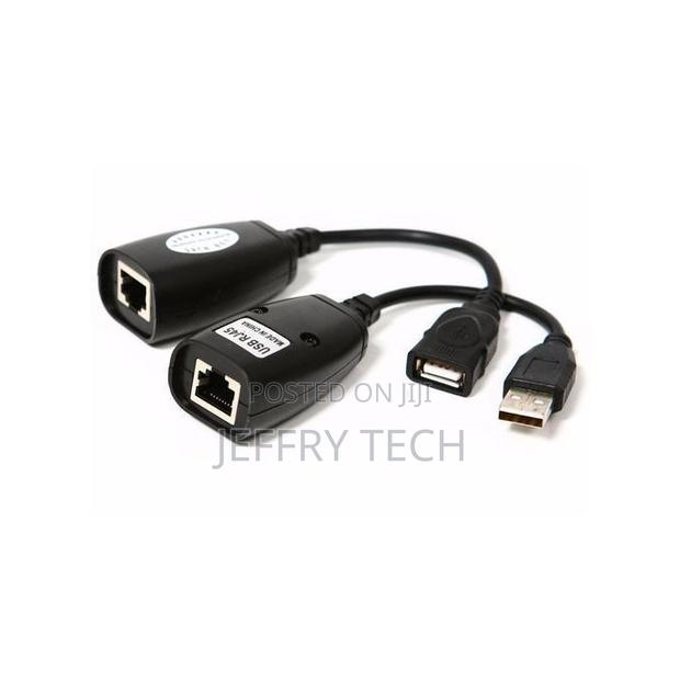Usb Extender With Rj45 Ethernet Cable - Rj45 Lan Modem Extension Cab - thumbnail 2