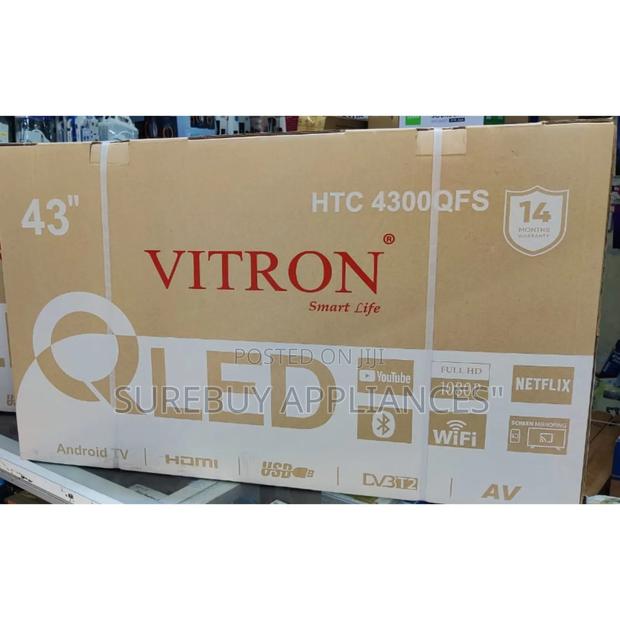 *Vitron 43" Qled Smart Android Frameless With Bluetooth - main view