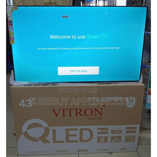 *Vitron 43" Qled Smart Android Frameless With Bluetooth - thumbnail 2