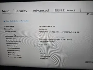 Laptop HP EliteBook 850 G5 16GB Intel Core I7 SSD 512GB