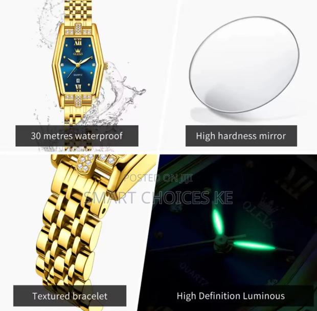 Olevs Ladies 
➡ Iced Out 
➡ Metallic Strap - thumbnail 3